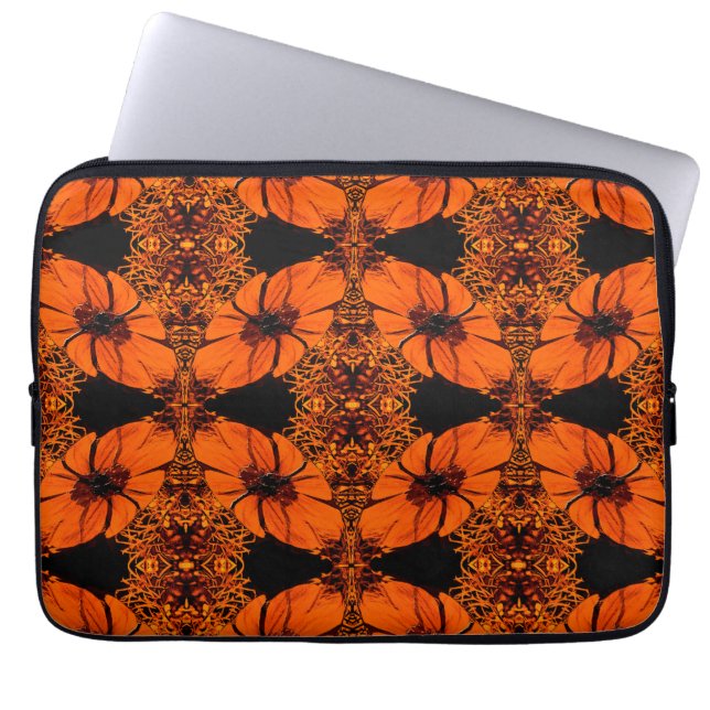 Autumn flower array...... laptop sleeve (Front)