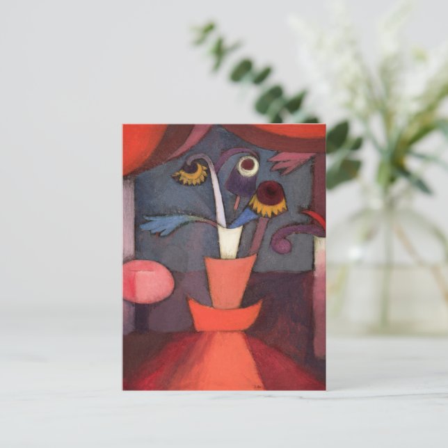 Autumn Flower, , Cubism and Surrealism Postcard (Standing Front)