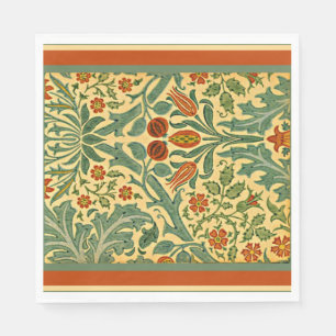 Autumn Flower, famous William Morris pattern, Napkins