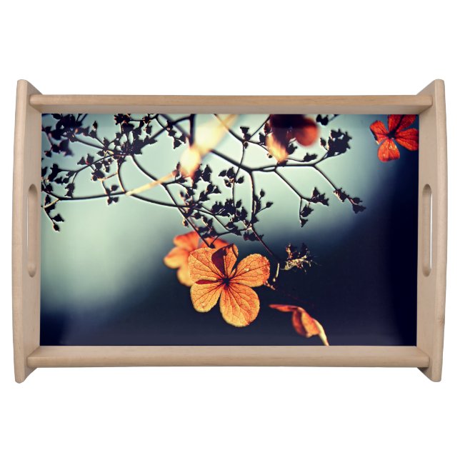 Autumn Flower Serving Tray (Front)