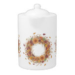 Autumn Flowers and Leaves, Author Natasha Us   Teapot
