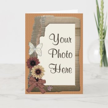 Autumn Flowers Card by RainbowCards at Zazzle