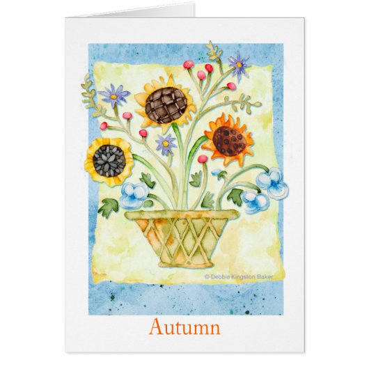 Autumn Flowers Cards (Front)