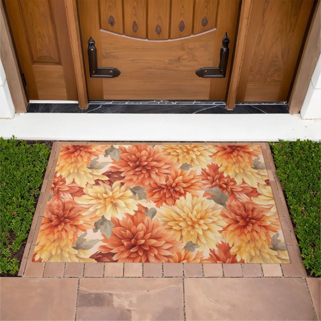 Autumn Flowers Doormat (Outdoor)