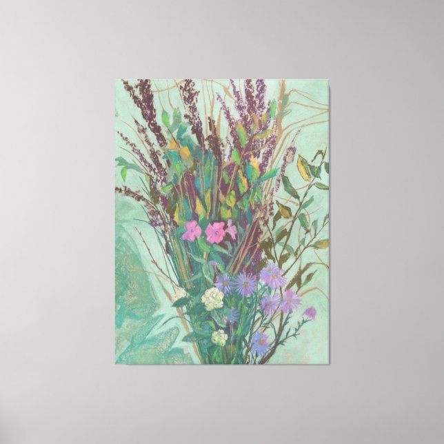 "Autumn flowers" extra large Canvas Print (Front)