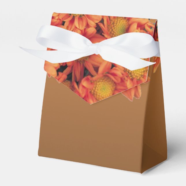 Autumn Flowers Favor Boxes (Front Side)