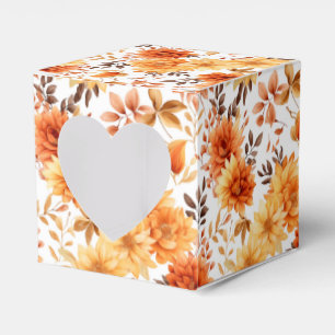 Autumn Flowers Favor Gift Box