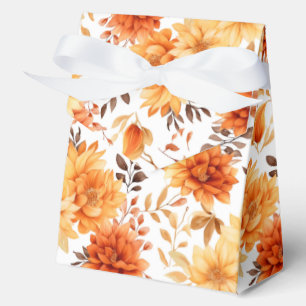 Autumn Flowers Favor Gift Box