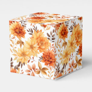 Autumn Flowers Favor Gift Box