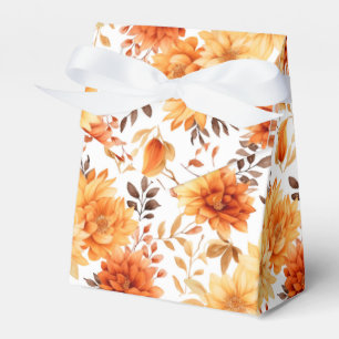 Autumn Flowers Favor Gift Box