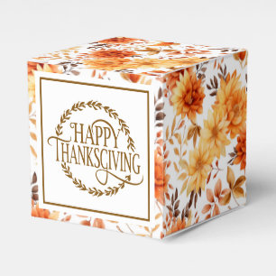 Autumn Flowers Favor Gift Box
