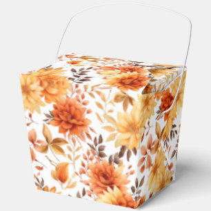Autumn Flowers Favor Gift Box