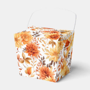 Autumn Flowers Favor Gift Box