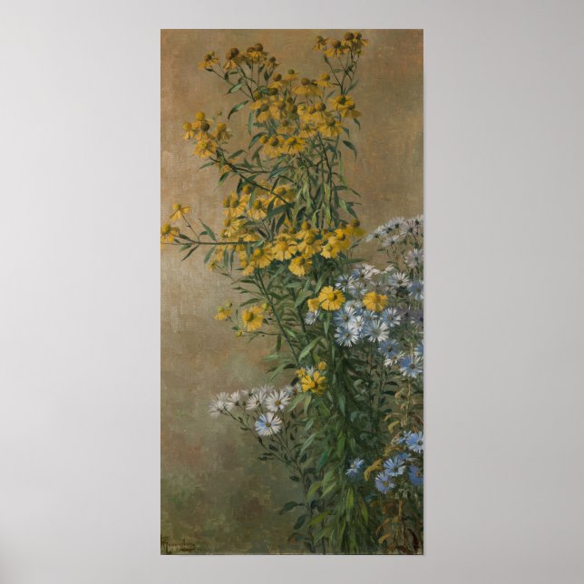 Autumn Flowers | Gunnar Gunnarsson Wennerberg Poster (Front)