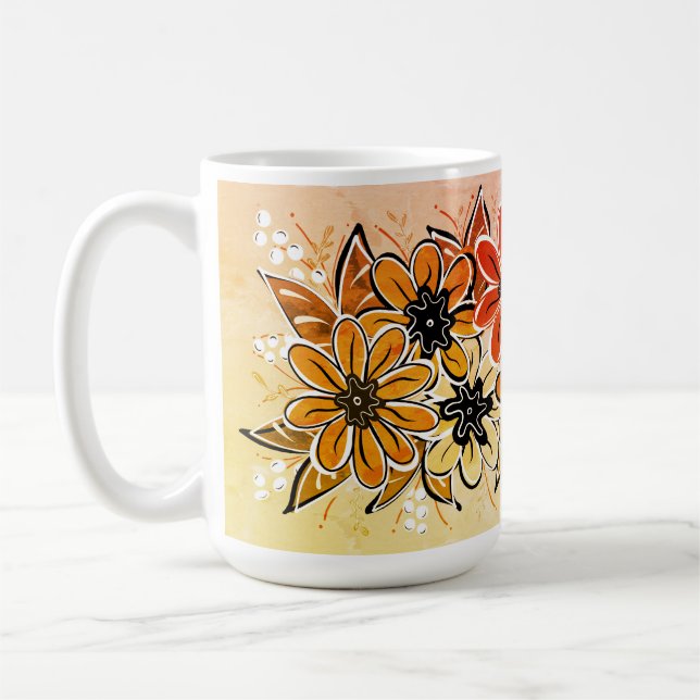 Autumn Flowers Mug (Left)