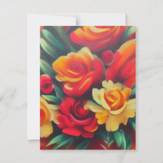 Autumn Flowers Note Card
