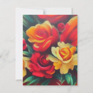 Autumn Flowers Note Card