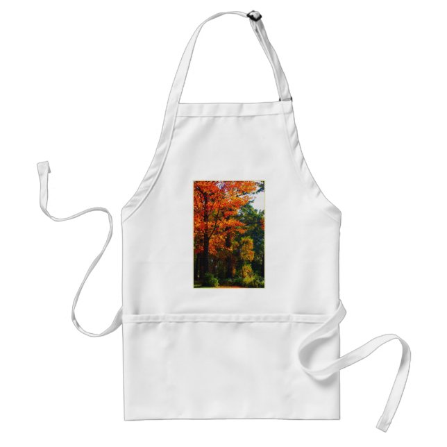 Autumn foliage adult apron (Front)