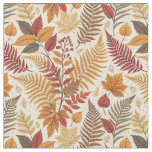 Autumn Foliage and Berries – Warm Earthy Tones Fabric