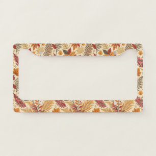 Autumn Foliage and Berries – Warm Earthy Tones License Plate Frame