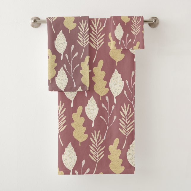 Autumn Foliage  Bath Towel Set (Insitu)