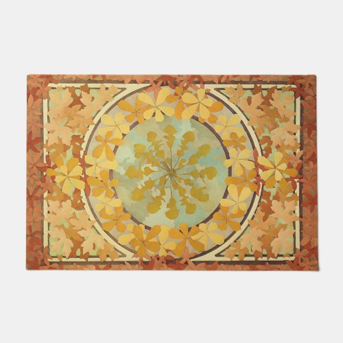 Autumn foliage by   A  Mucha  _1902 Doormat