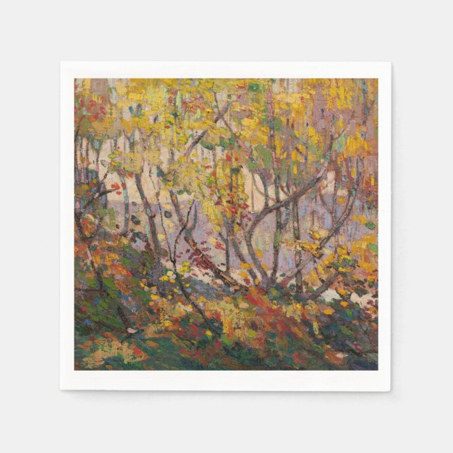 Autumn Foliage-Canadian Landscape by Tom Thomson Napkins (Front)