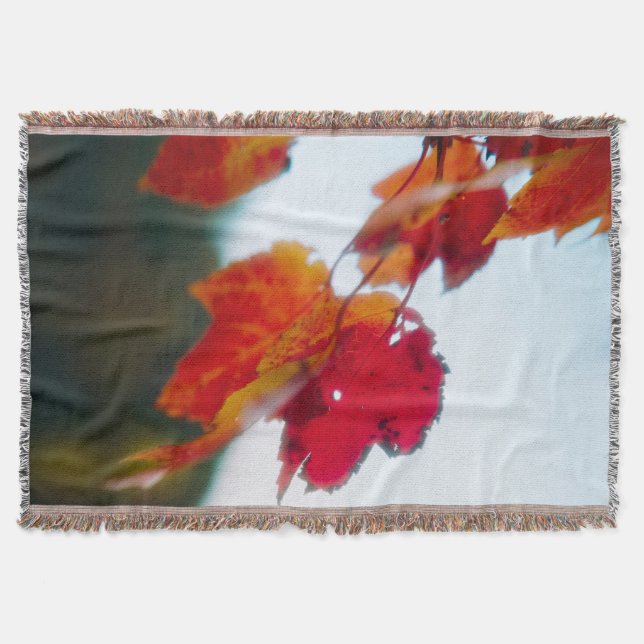 Autumn Foliage Cotton Blanket (Front)