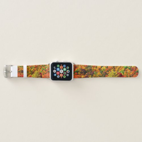 Autumn Foliage Pattern Apple Watch Band