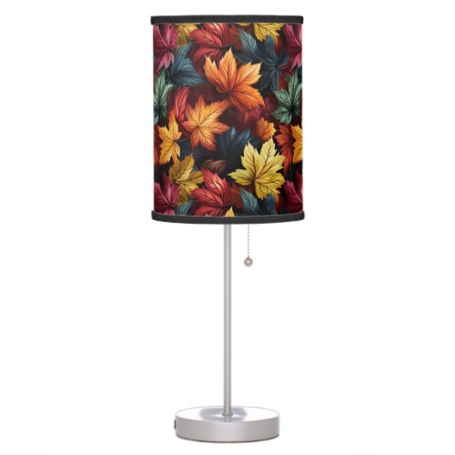 Autumn Foliage Pattern Table Lamp