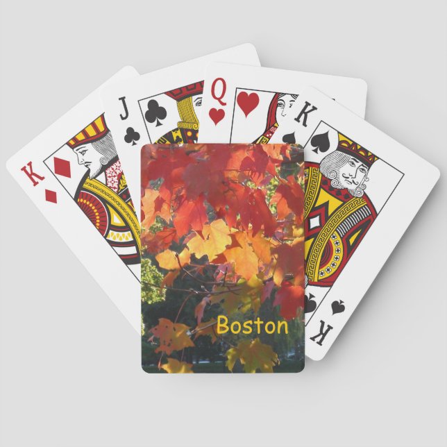 Autumn Foliage Poker Cards (Back)