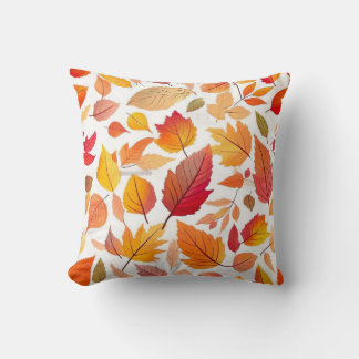 autumn foliage throw pillow