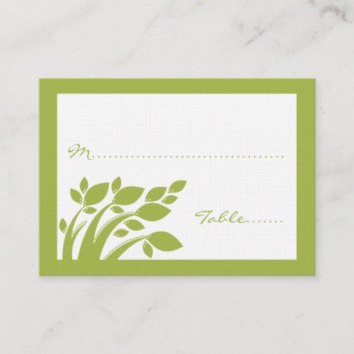 Autumn Foliage Wedding Place Card