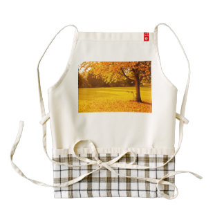 Autumn foliage zazzle HEART apron