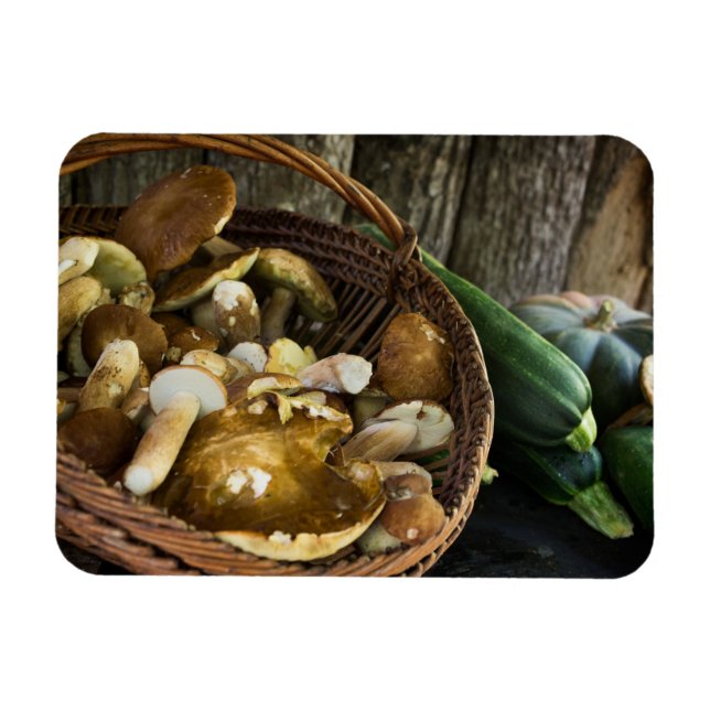 Autumn food still life photo magnet (Horizontal)