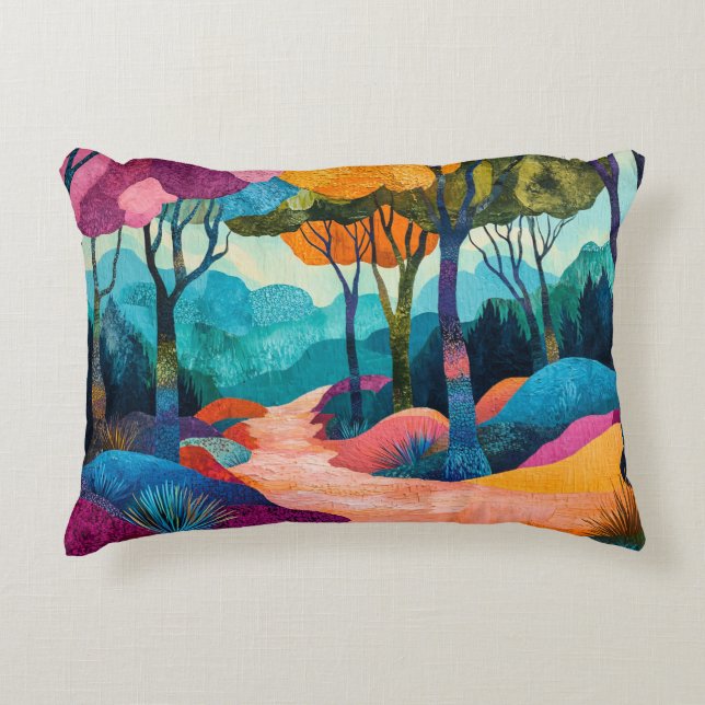 Autumn Forest Accent Pillow (Front)