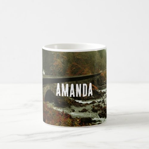 Autumn Forest and River Landscape Coffee Mug