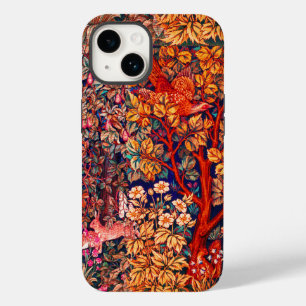 AUTUMN FOREST ANIMALS Hares,Pheasant,Red Floral Case-Mate iPhone 14 Case
