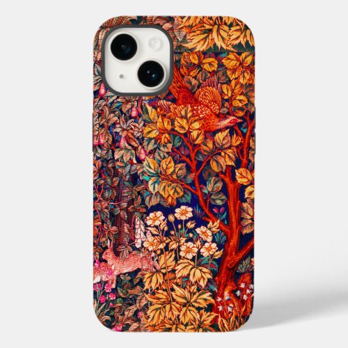 AUTUMN FOREST ANIMALS HaresPheasantRed Floral Case_Mate iPhone 14 Case