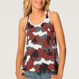 Autumn Forest Camouflage Pattern Tank Top