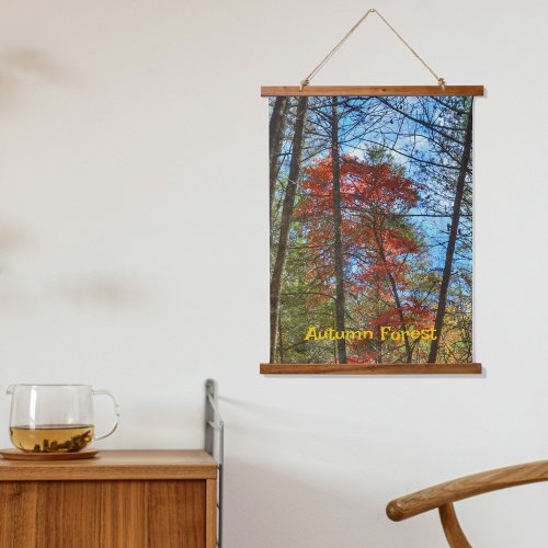 Autumn Forest Colorful Landscape Photographic Hanging Tapestry