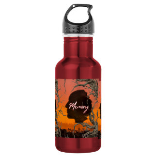 Autumn Forest Esthetic Custom Name Water Bottl Stainless Steel Water Bottle