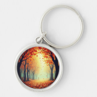 Autumn forest fairy keychain