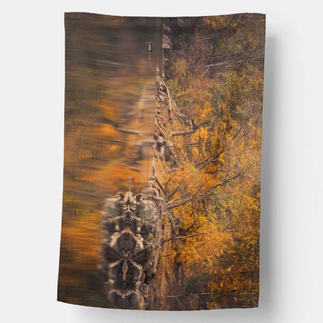 Autumn Forest House Flag (Front)