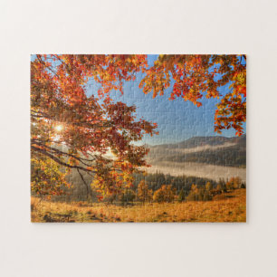 Autumn Forest in the Mountains Jigsaw Puzzle