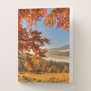 Autumn Forest in the Mountains Pocket Folder
