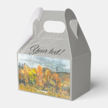 Autumn forest orange gold