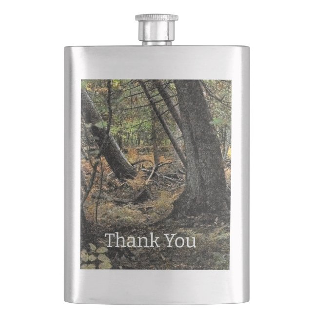 Autumn forest scene             flask (Front)