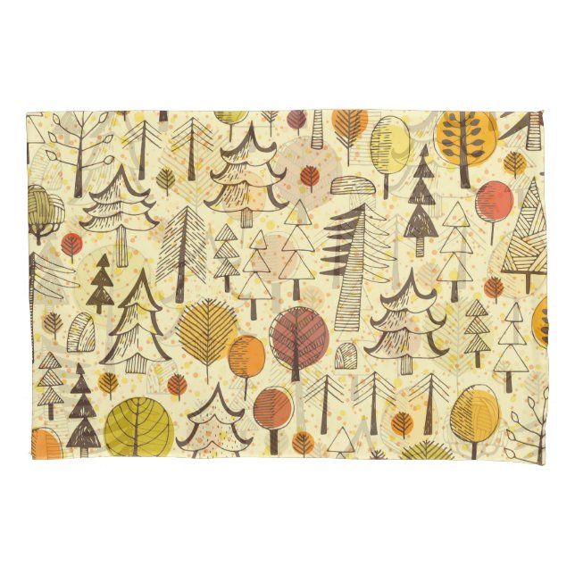 Autumn Forest: Seamless Graphic Pattern. Pillow Case (Front)