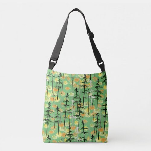 Autumn Forest Seamless Natural Beauty Crossbody Bag